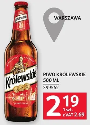 Piwo Królewskie 500 ml promocja w Selgros