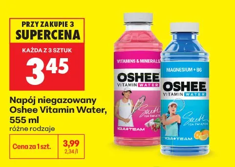 Napój niegazowany Oshee Vitamin Water Vitamins & Minerals promocja w Biedronka