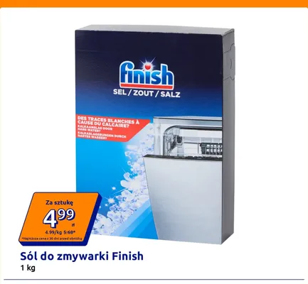 Sól do zmywarki Finish promocja w Action