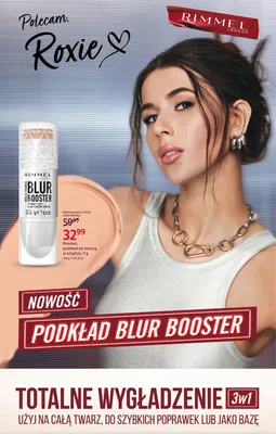 Podkład do twarzy w sztyfcie Blur Booster Rimmel promocja w Rossmann