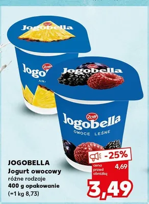 Jogurt owocowy Zott Jogobella ananasowy promocja w Kaufland