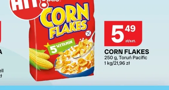 Płatki śniadaniowe Nestlé Corn Flakes promocja w Chorten