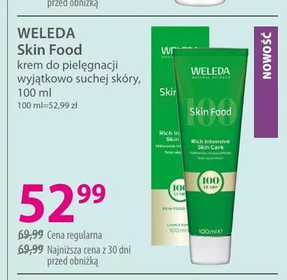 Krem do pielęgnacji wyjątkowo suchej skóry WELEDA Skin Food promocja w Hebe