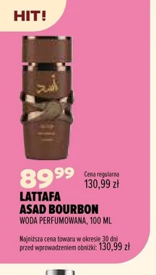 Woda perfumowana Lattafa Asad Bourbon promocja w Drogerie Natura