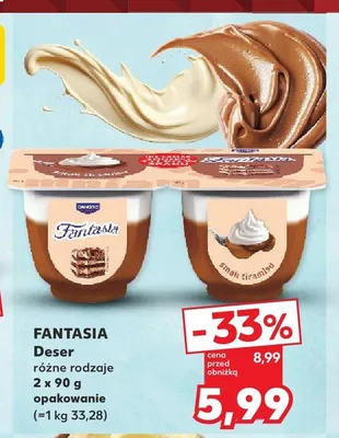 Deser Fantasia Danone 2-pak promocja w Kaufland