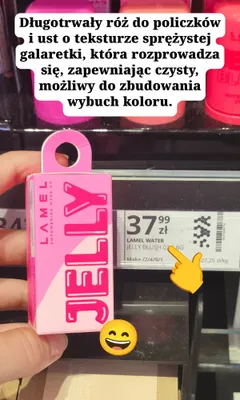 Róż do policzków i ust Lamel Water Jelly promocja w Hebe