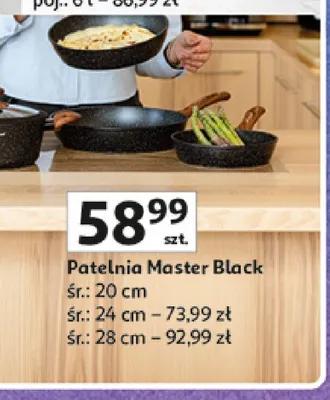 Patelnia Florina Master Black 24 cm promocja w Auchan
