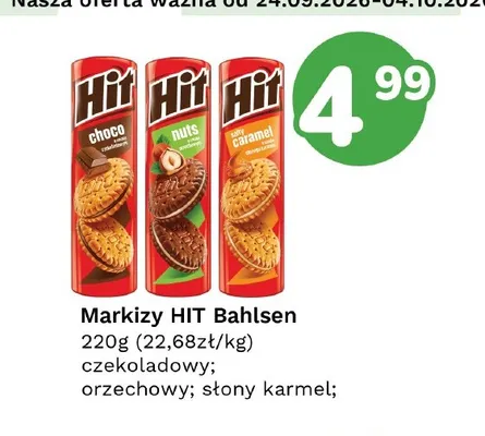 Markizy Hit słony karmel Bahlsen promocja w Limonka