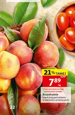 Brzoskwinie promocja w Auchan