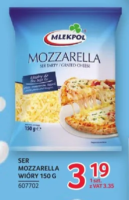 Ser Mozzarella wióry Mlekpol promocja w Selgros