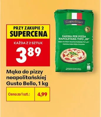 Mąka do pizzy neapolitańskiej Gusto Bello promocja w Biedronka