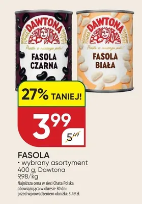 Fasola czarna promocja w Chata Polska