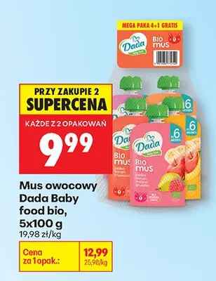 Mus owocowy Bio Plus promocja w Biedronka
