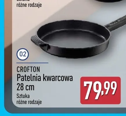 Patelnia kwarcowa 28cm CROFTON promocja w Aldi