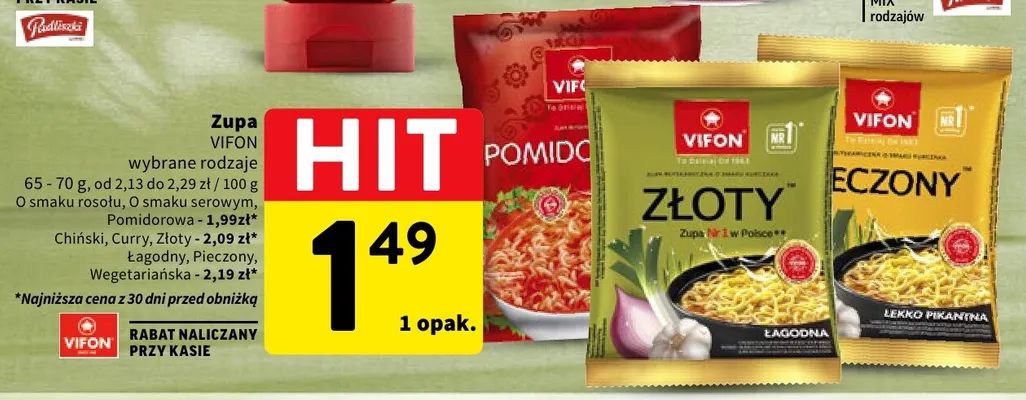 Zupa Vifon łagodny promocja w Intermarche