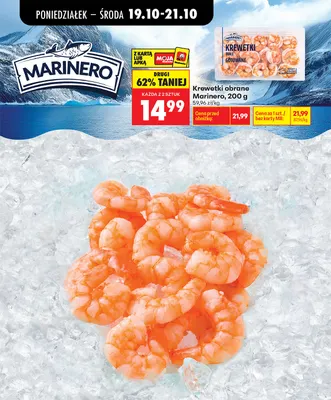 Krewetki obrane Marinero promocja w Biedronka
