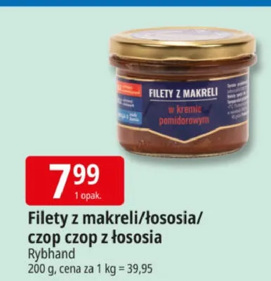 Filety z makreli/łososia/czop czop z łososia promocja w Leclerc