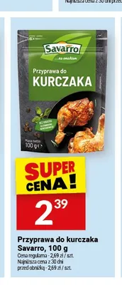 Przyprawa do kurczaka Savarro promocja w Twój Market