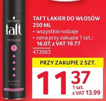 Lakier do włosów promocja w Selgros