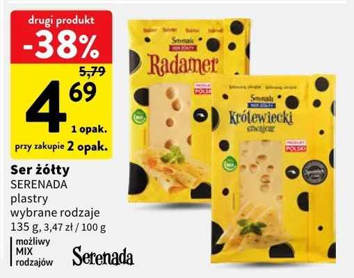 Ser żółty plastry wybrane rodzaje promocja w Intermarche