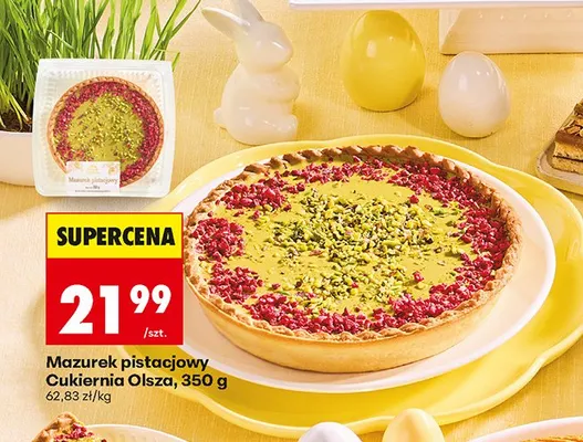 Mazurek pistacjowy promocja w Biedronka