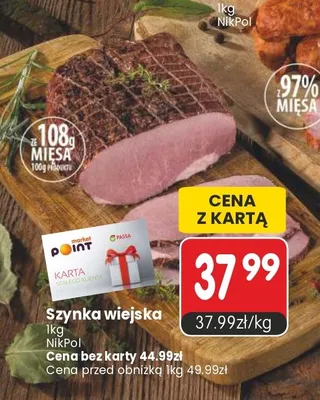 Szynka wiejska NikPol promocja w Market Point