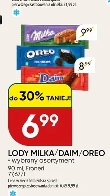 Lody Milka promocja w Chata Polska