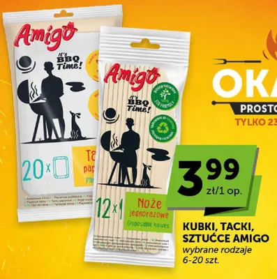 Kubki, tacki, sztućce Amigo wybrane rodzaje promocja w Euro Sklep
