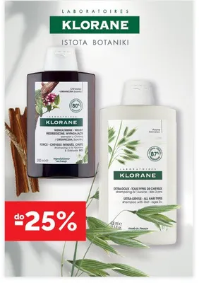 Szampon Extra-Doux Klorane promocja w Super-Pharm