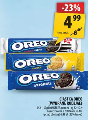 Ciastka oreo (wybrane rodzaje) promocja w Arhelan