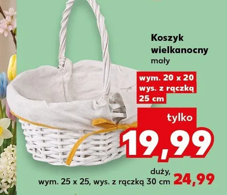 Koszyk wielkanocny mały promocja w Kaufland