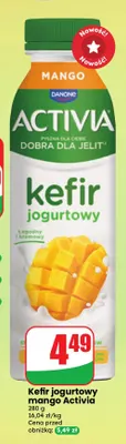 Kefir jogurtowy mango Activia promocja w Dino