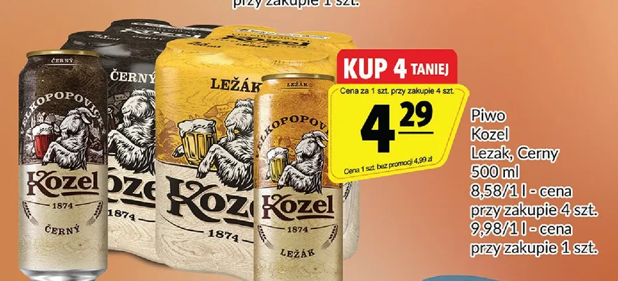 Piwo Kozel Lezak promocja w Prim Market