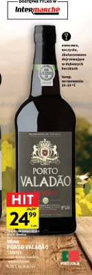 Wino czerwone Porto Valadão Tawny promocja w Intermarche
