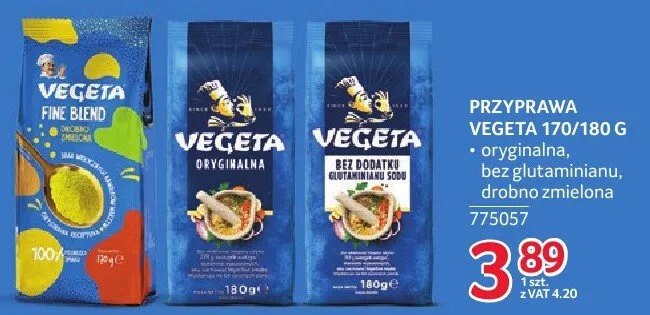 Przyprawa Vegeta 170/180g promocja w Selgros