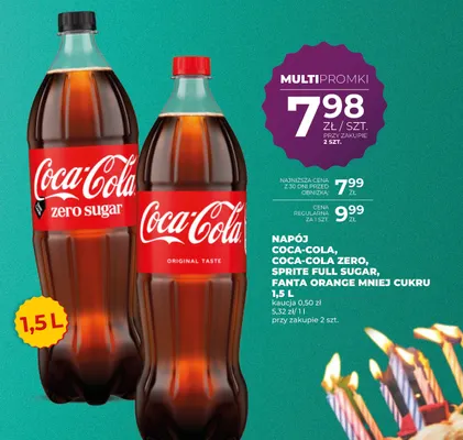 Napój gazowany Coca-Cola promocja w Duży Ben