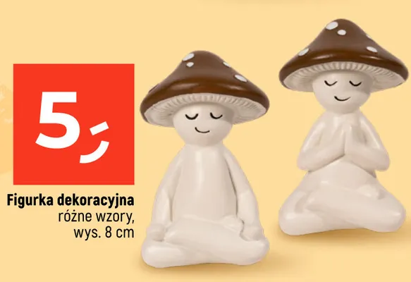 Figurka dekoracyjna grzybek promocja w Dealz