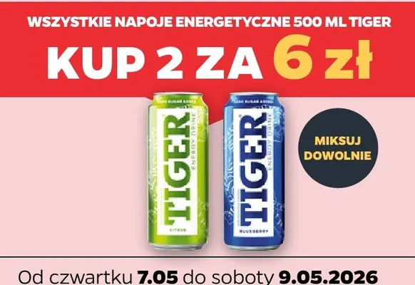 Napój energetyczny Tiger Citrus promocja w Netto