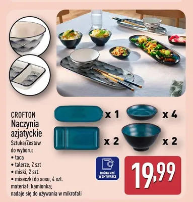 Naczynia azjatyckie CROFTON promocja w Aldi