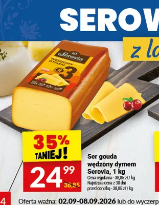 Ser gouda wędzony dymem Serovia promocja w Twój Market