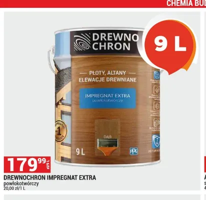 Impregnat do drewna Drewnochron Impregnat Extra powłokotwórczy promocja w Merkury Market