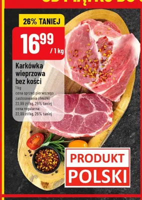 Karkówka wieprzowa bez kości promocja w POLOmarket