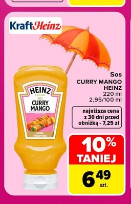 Sos Curry Mango Heinz promocja w Carrefour