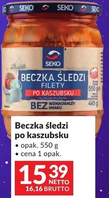 Beczka śledzi po kaszubsku Seko promocja w Makro