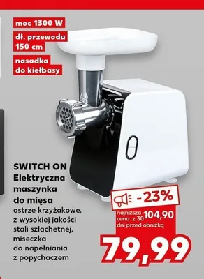Elektryczna maszynka do mięsa Switch On promocja w Kaufland