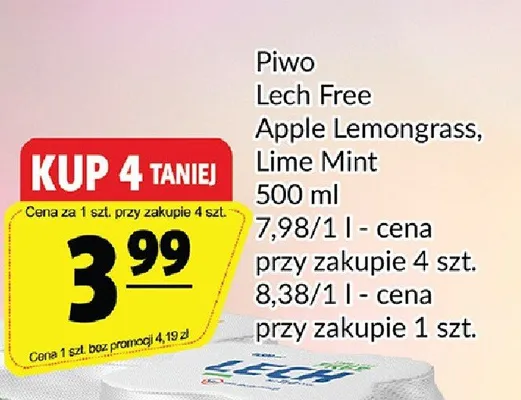 Piwo Free Apple Lemongrass, Lime Mint promocja w Prim Market