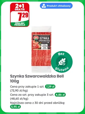 Szynka Szwarzwaldzka Bell promocja w Dino