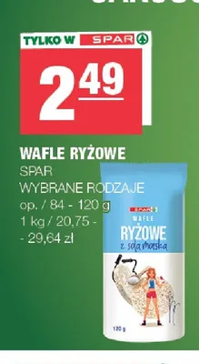Wafle ryżowe z solą morską SPAR promocja w SPAR