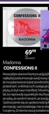 Płyta CD Madonna Confessions II Standard Softpack promocja w Empik