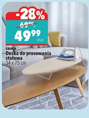 Deska do prasowania stołowa 34 x 75 cm promocja w Biedronka